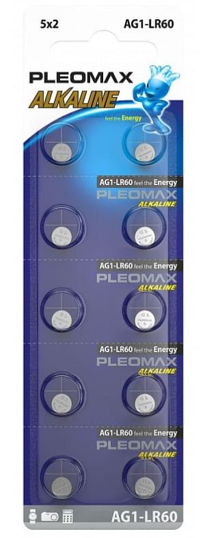 Батарейка SAMSUNG PLEOMAX AG1, LR60, LR621, G1, 164, GP64A, 364, SR621W