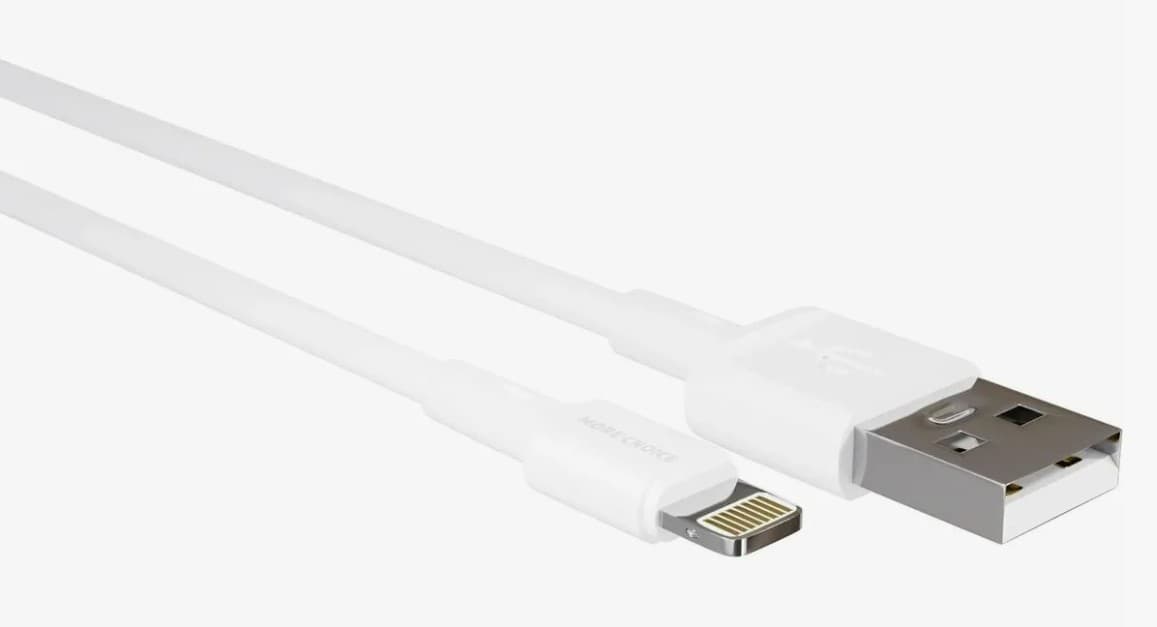 Кабель USB Lightning для iPhone More choice K14i TPE 0.25m (White)
