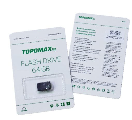 Накопитель USB 64 GB USB 2.0 TOPOMAX PK_TG120 (нано)