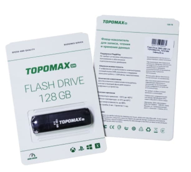 Накопитель USB 64 GB USB 2.0 TOPOMAX PK_TG121BK (чёрный)