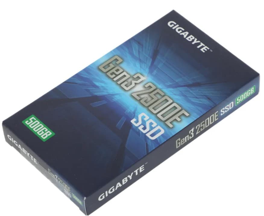 Накопитель SSD M.2 500GB GIGABYTE AORUS Gen3 2500E M.2 2280 PCIe 3.0 x4 3D NAND TLC (G325E500G) 2300/1500 MB/s