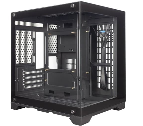 Корпус 1stPlayer Megaview MV5-T Black (MV5-TP-BK) Черный Стеклянный, Без БП, 360x282x377
