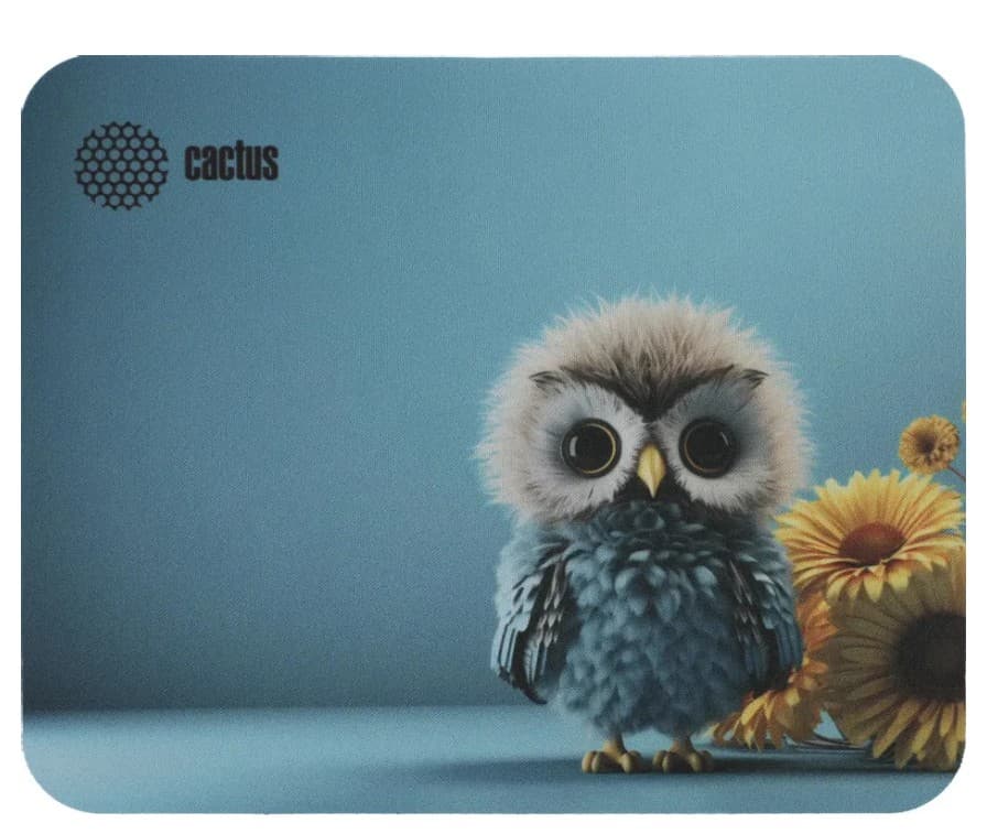 Коврик для мыши игровой Cactus CS-MPC-P07XS Owl blue 220x180x2мм