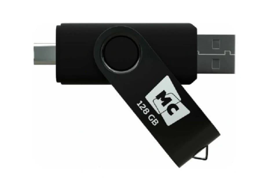 Накопитель USB 128 GB USB 2.0 + Type-C More Choice МФ128а (Black) Черный