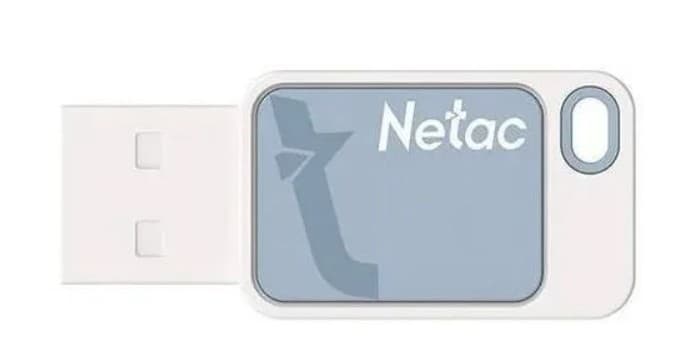 Накопитель USB 8 GB USB 2.0 NETAC UA31 синий/белый (NT03UA31N-008G-20BL) R/W 110/45