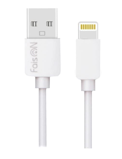 Кабель USB Lightning для iPhone FaisON FX1 Prime USB-8pin 2.0m, 2.1A белый
