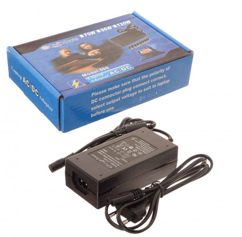 Адаптер питания для ноутбуков универсальный 220в Live-Power LP508 12V-24V 150W + 8 насадок