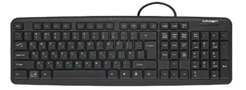Клавиатура CROWN CMK-F02B проводная полноразмерная (OEM) (CM000003404)