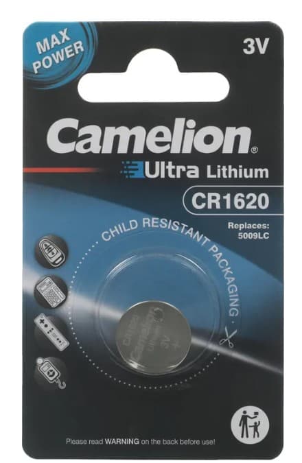 Батарейка Camelion CR1620 Lithium 3V (1шт.)