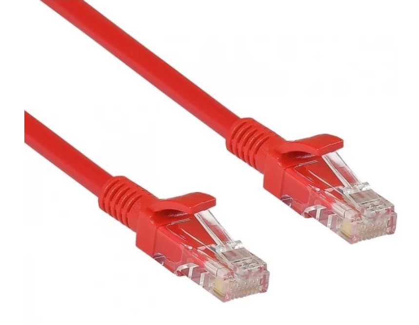 Патч-корд литой CAT 5E UTP w/RJ45 5.0m Exegate UTP-RJ45-RJ45-5e-5M-RD красный (EX282034RUS)