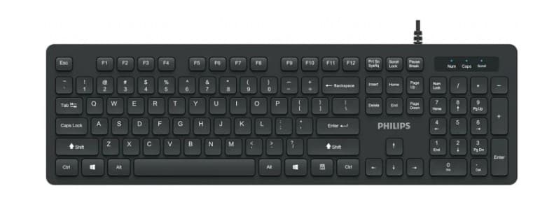 Клавиатура Philips SPK6264 USB, чёрный