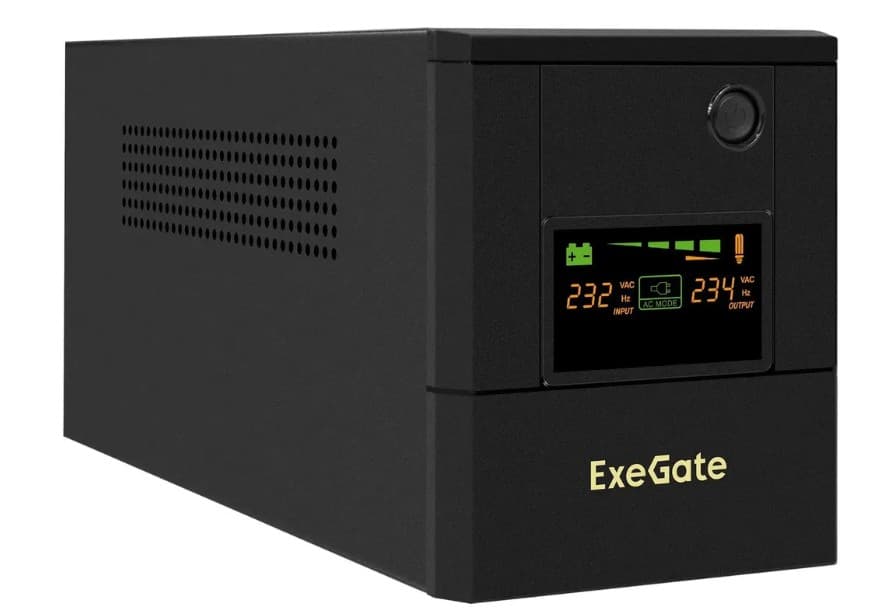 ИБП ExeGate SpecialPro Smart LLB-1000.LCD.AVR.1SH.2C13.RJ.USB 1000VA/550W, LCD, AVR,1*Schuko+2*C13 (EX292788RUS)