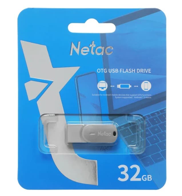 Накопитель USB 32 GB USB 3.0 + Type-C NETAC U785C (NT03U785C-032G-32PN)
