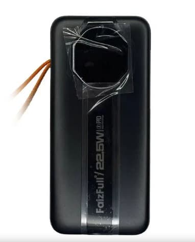 Портативное зарядное устройство (Power bank) Внешний аккумулятор FaizFull FL96 Black 50000mAh, Super Fast Charge 22.5W PD,QC3.0, 4xUSB, 2xType-C, LED Displ.