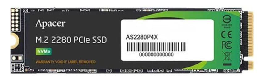 Накопитель SSD M.2 256GB Apacer AS2280P4X M.2 2280 PCIe NVMe 3.0 x4 3D TLC (AP256GAS2280P4X-1) 2100/1700 MB/s