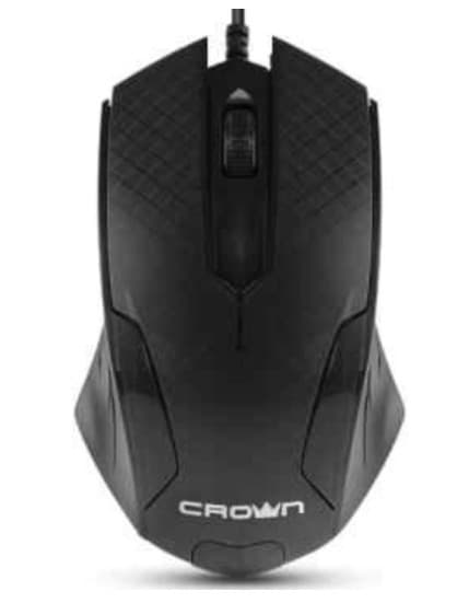 Мышь CROWN CMM-100 черный проводная