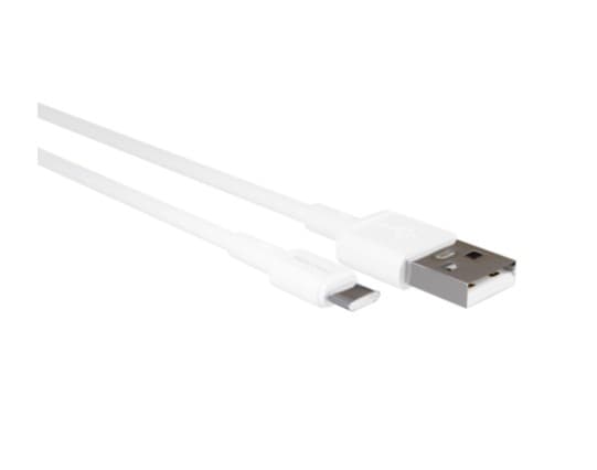 Кабель USB-Type-C More choice K19a 1м, (Белый) нейлон, для зарядки и передачи данных USB на Type-C
