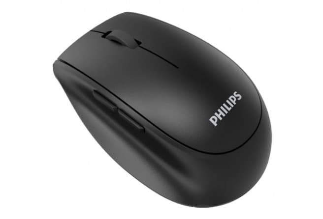 Мышь беспроводная Philips SPK7627 черный, 1600 dpi, Bluetooth.радио, USB, 5кн