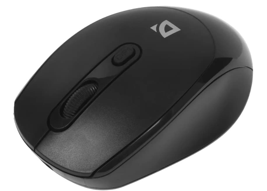 Мышь беспроводная Defender Vision MS-376 черный, Bluetooth/Radio, 4 кн., 1600 dpi, аккумулятор