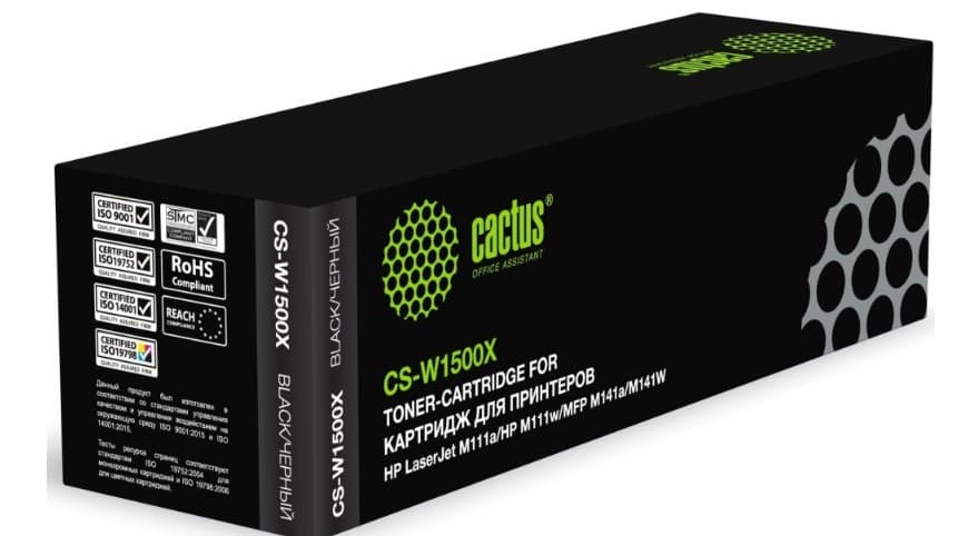 Тонер-картридж Cactus CS-W1500X для HP LaserJet M111/M111a/M111w/M141/M141a/M141w (2000k)