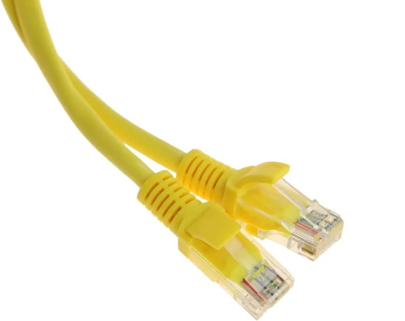 Патч-корд литой CAT 5E UTP w/RJ45 7.5m Cablexpert (PP12-7.5M/Y) желтый, многожильный