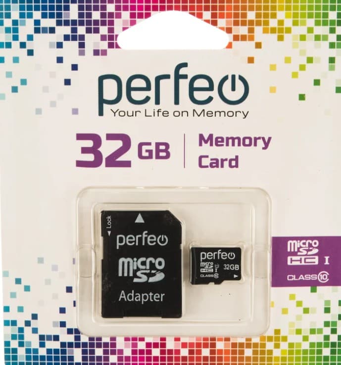 Карта памяти Micro-SD card 32 GB Perfeo Class 10