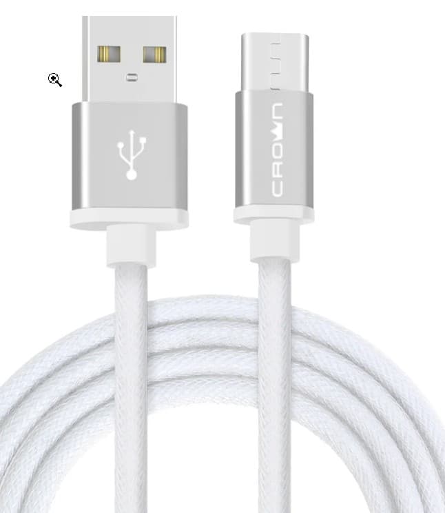 Кабель USB-Type-C Crown (CMCU-003C) white 1.0m (CM000003784)