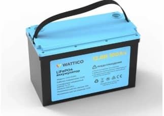 Аккумуляторная Батарея 12 В, 100Аh LiFePO4 1280 Wh, Display, BMS 100A (12V, 100Ah) под болт М8)
