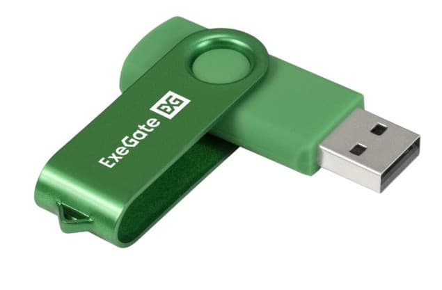 Накопитель USB 8 GB USB 2.0 ExeGate Jet Зеленая (EX302036RUS)