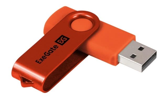 Накопитель USB 64 GB USB 2.0 ExeGate Jet Оранжевый (EX302058RUS)