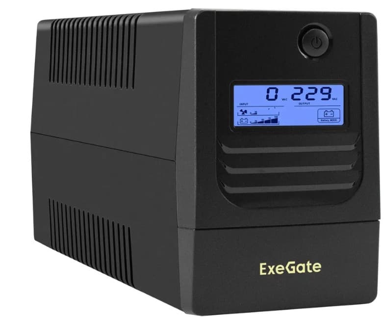 ИБП ExeGate SpecialPro Smart LB-1000.LCD.AVR.2SH 1000VA/550W, LCD, AVR,2*Schuko (EX299506RUS)