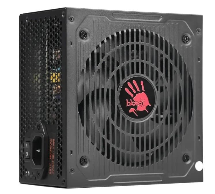 Блок питания 600W BLOODY BD-PS600W 80 PLUS, ATX, 20+4, 6xSATA, 2xMolex, 120mm, 2x4+4pin, 2x6+2pin