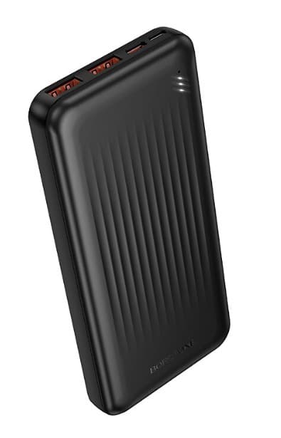 Портативное зарядное устройство (Power bank) Внешний аккумулятор Borofone BJ80 Black 10000mAh, 22.5W + PD20W, 2xUSB, Type-C, MicroUSB