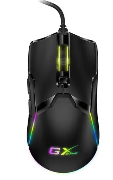 Мышь Genius Scorpion M700 Black (31040009400) игровая, 5кн., 7200dpi, подсветка, провод 1.8м, 124.2х65х37.6мм