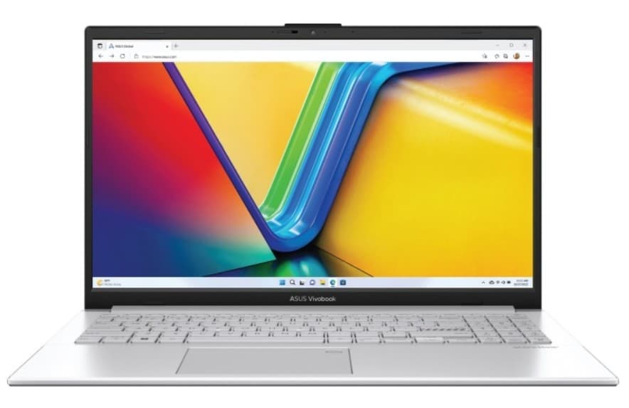 Ноутбук ASUS VivoBook Go Win11Pro 15.6" IPS Full HD (1920x1080) AMD Ryzen 5 40 (2.8-4.3ГГц) 4-яд, 8 ГБ LPDDR5, SSD 512 ГБ , AMD Radeon 610M, Wifi5, BT5.1, 1.63kg, silver
